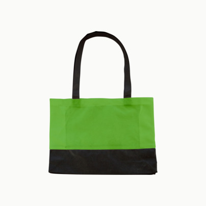2-färgade non woven-påsar med reklamtryck