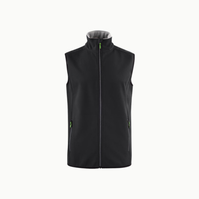 Funktions softshell västar med reklamtryck