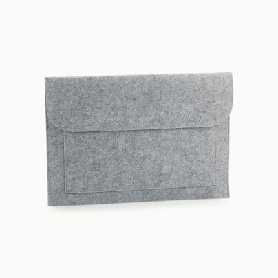 Laptopfodral i filt med reklamtryck