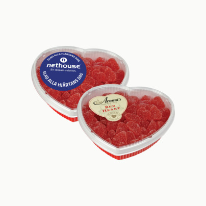 Romantiska askar till alla hjärtans dag med eget tryck