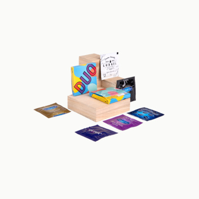 Billiga reklamkondomer i 2-pack med logotryck