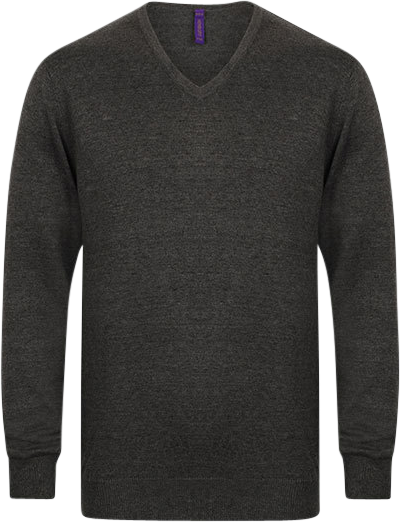 Henbury Finstickad V-neck Bild 2