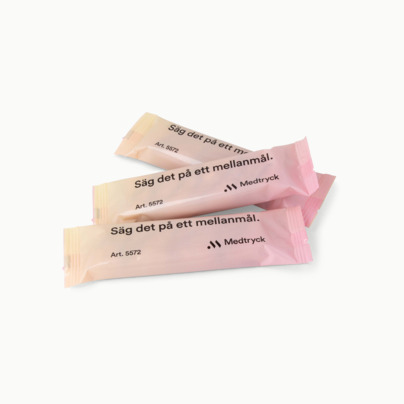 Müslibars i flera varianter från Corny med reklamtryck