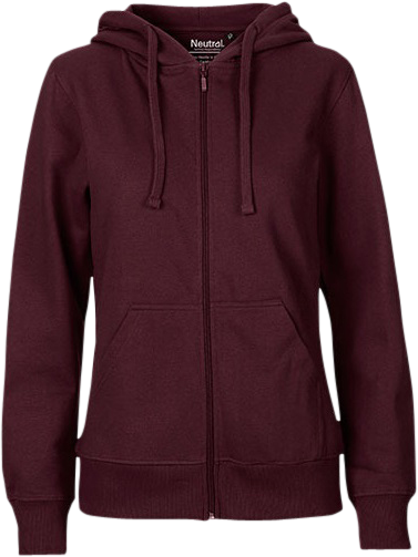 Dam Zip Hoodie Fairtrade bomull  Bild 1