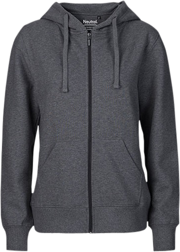 Dam Zip Hoodie Fairtrade bomull  Bild 3