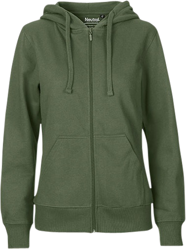 Dam Zip Hoodie Fairtrade bomull  Bild 4